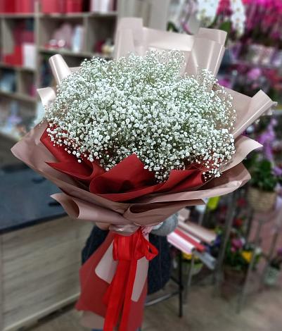 Букет цветов из: Гипсофила в Сунже Республики Северная Осетия-Алания